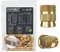 ruthex Set di inserti filettati 3/8“ UNC (passo grosso), 15 boccole filettate RX-3/8“-16-x12,7 in ottone, dadi a pressione robusti per parti in plastica di stampe 3D, utilizzabili tramite calore