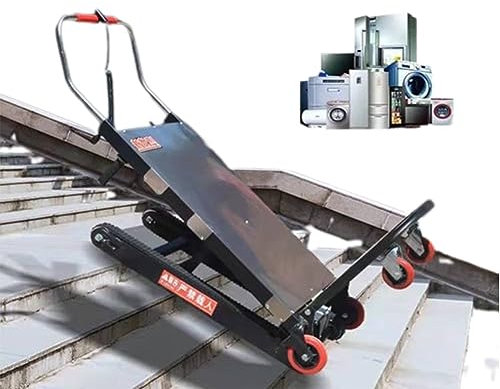 Elektrischer Treppenlift mit Teleskopgriff, Motorwagen ohne Bürsten, 250 W, Plattformwagen, robust zum Ein- und Aussteigen von Treppen mit einer Tragkraft von 250 kg