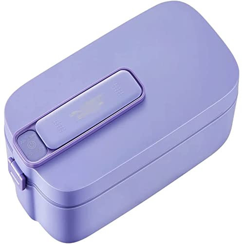 ZUMAHA Nouveau Boîte à Lunch électrique chauffante sans Eau, Chauffe-Aliments sans Fil pour la Maison de l'école, récipient Alimentaire en Acier Inoxydable Durable Boîte à Déjeuner