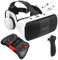 Gafas VR para 4.7-7.8 Android/iOS Smartphone, 2023 Nuevos Gafas Realidad Virtual Movil con Gamepad y Mando, 3D VR Gafas para Película Juego Immersivo, Adolescentes/Niños (Siz