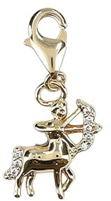 Depesche 11785-072 Charms Express yourself - Anhänger für Halsketten und Armband, Schütze, vergoldet, als kleines Geschenk