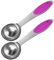 LEIFENY 2PCS 1/2 Tbsp(1.5tsp, 1/4oz, 7.5ml) Single Measuring Spoon with Pink Silicone Grip, Stainless Steel Individual Measure Scoop Only