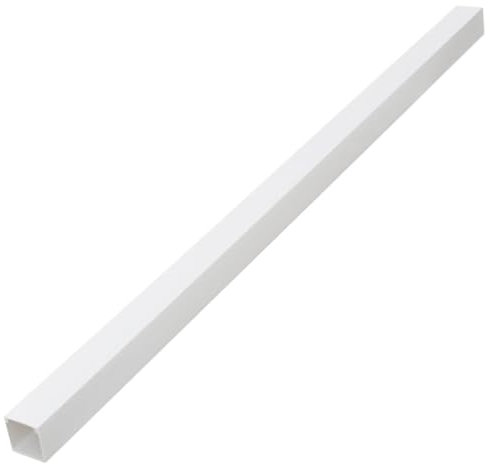 vidaXL PVC Cable Trunking Wire Cover Management - White Paintable Channels for Wall/Floor/Ceiling, 100x40 mm, 10m, Screwable