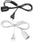 Powice 2 Stück E27 Fassung mit Kabel, Lampenfassung e27 mit 3m Kabel, E27 Lampenfassung, Lampenfassung mit Kabel, Lampenfassungen mit Schalter für Hängelampen(Schwarz und Weiß)