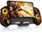 Switch Controller, Wireless Switch Pro Controller Handheld mit Hall Effect Sticks, Großer Griff Controller Switch für Switch/OLED, Pro Controller Switch mit Turbo/Tischständer/6 Achsen Gyro(Flamme)