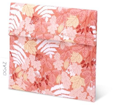 DGAZ Menstruationstasche, Mädchen Period Bag für Slipeinlagen/Menstruationstassen/Kleine Tampons, Tragbare Tamponhalter Tasche, Mini Make-up Tasche für Frauen (Austere Red)