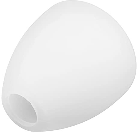 Glaslampenschirm E27 Weiß mit 4,2cm Loch für Pendel und Wandleuchten | Lampenschirm Glas E14, Warmes Licht, Schützt Leuchtmittel, Dekorative Milchglas Optik