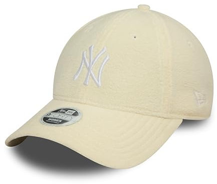 New Era New York Yankees MLB Cap für Frauen Fleece verstellbar NY Kappe Baseball beige - One-Size