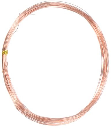 M METERXITY 99.9% Soft Copper Wire, 26 Gauge 33FT Pure Copper Wire for DIY Crafting/Jewelry Making/Gardening Plant/Beading, Craft Wire [0.4mm, 10M]