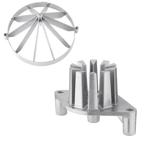 Spare Blade and Pusher for Vogue Fruit Wedger 10 sections - Aluminium & Stainless Steel Fruits Slicer Cutter Blades Replacement AJ482 | Aluminium and stainless steel build provides heavy-duty durability and effortless, clean cuts for AJ482 commercial slicers.