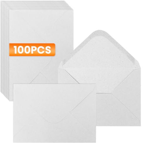 100 pcs Briefumschläge weiß,Briefumschläge B6,125 x 175 mm weiß briefumschlag Ohne Fenster Für Hochzeit Gruß-Karten Einladungen Glückwunsch-Karten