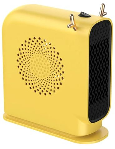 Rtauhife 1 PCS Chauffage Électrique Ventilateurs ABS Faible Consommation 500W Chauffage pour Chambre Machine Réchauffante pour l'hiver Prise EU B