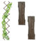 Relaxdays Guías Plantas Trepadoras, Set 3, Celosías Extensibles, Enrejado Enredaderas Pared, 180x30 cm, Madera, Marrón