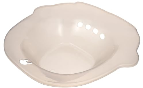 Yardenfun Postpartum Sitzbadbecken für Schwangere und Senioren Ergonomisch Geformt Tragbar Leicht zur Linderung von Damm Blasenbeschwerden Geeignet für Therapeutische Bäder mit Salz und