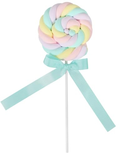 TOYANDONA Künstlicher Lutscher Fotorequisite Realistische Marshmallow Simulation Kreatives Candy Ornament für Partydekoration und Kinderfotos Dekoratives Szene accessoire für Festlichkeiten