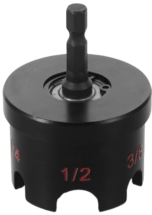 VALICLUD Aluminum Alloy Nut Driver Socket Wrench with Drill Attachment, Black Nut Zipper Tool for Bolt Removal, Compatible with Construction and DIY Repairs