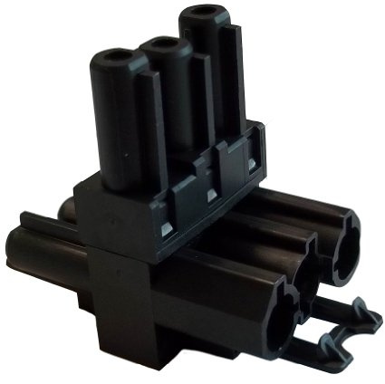 Bachmann Verteilerblock Stromweiterleitung Wieland, 375101, Schwarz
