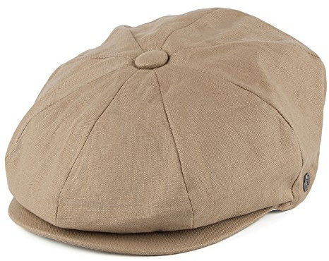 Jaxon & James Ballonmütze aus Leinen - Kamelbraun - XL