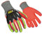 Ringers Guanti 065 R-Flex Impact Nitrile – Guanti da impatto leggeri, massima flessibilità, XXL, grigio, rosso (065-12)