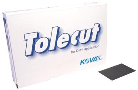KOVAX TOLECUT SCHWARZ 3000 KÖRNUNG TROCKENSCHLEIFPAPIER 1/8 25 Pack