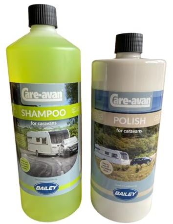Caravan Shampoo 1 Ltr & Caravan Polish 1 Ltr by Care-avan - Endorsed by Bailey