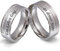 Juwelier Schönschmied Trauringe Partnerringe Eheringe - inkl. WUNSCHGRAVUR - Edelstahl Zirkonia 54-64 146HDac - mit AMAZON KONFIGURATOR direkt online gestalten !