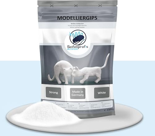 Seifenprofis Yeso para modelar alabastro (4,5 kg), masa de yeso para moldear, estructurar, endurecimiento al aire, inodoro