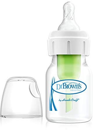 Dr. Brown's Options+ Anti-Kolik-Fläsche, schmal, 60 ml, transparent, Babyflasche + 0 Monate