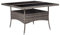vidaXL Gartentisch für 4 Personen Esstisch Terrassentisch Balkontisch Rattantisch Gartenmöbel Tisch Rattanmöbel Grau Poly Rattan Glas