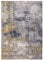 -LUXOR- living Teppich Wohnzimmer Prima im Vintage Design - Wohnzimmerteppich Teppich Kurzflor Digitaldruck in zeitlosem Design Grau-gelb 120 x 170 cm