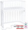 babybay Boxspring Beistellbett aus massivem Buchenholz / kompakt & verwandelbar / Kinderbett Höhe stufenlos verstellbar & umweltfreundlich / mitwachsendes Babybett (weiß lackiert) / inkl. Matratze