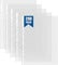 200 Pcs Punched Pockets A4 Clear 60 Micron Strong Plastic Wallet Sleeves, Top Opening Poly Pockets for Ring Binder Folders