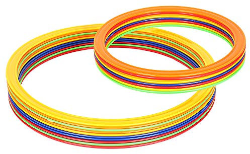 Lixada 10pcs 28cm / 38cm Agility Speed Ring Fußball Basketball Sport Trainingsringe Ausrüstung