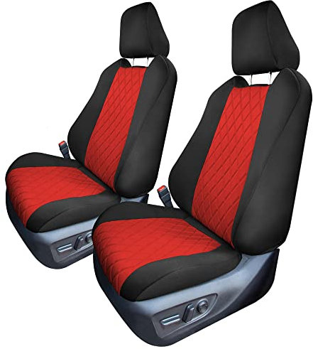FH Group Neosupreme Passgenaue Autositzbezüge für Toyota Rav4 LE XLE Limited 2019–2022 mit wasserabweisendem Neopren-Einsatz – Frontset rot