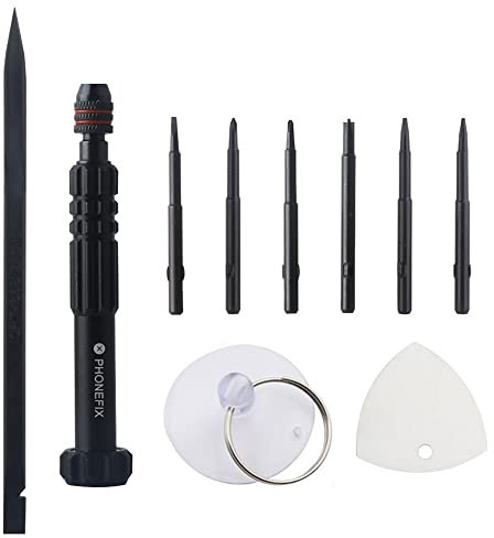 6 in 1 Magnetic Precision Screwdriver Bits Set 0.6 Y000 P2 Pentalobe T2 Torx Screwdriver Opening Pry Tool Kit for Mobile Phone Repair