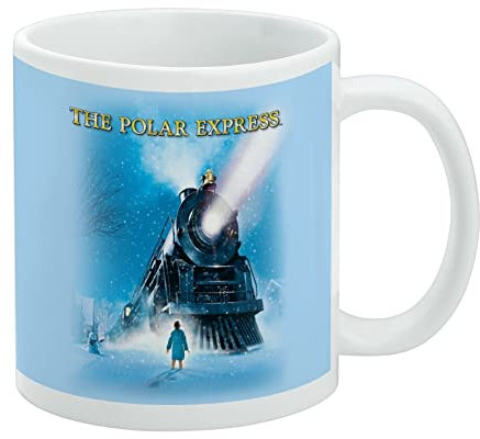 The Polar Express Ceramic Coffee Mug, Novelty Gift Mugs for Coffee, Tea and Hot Drinks, 11oz, White