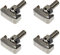 WANGCL 4 Piezas terminales de batería Kit de Perno en T de Acero Inoxidable Tornillo Tensor de Cable de batería para Cables de batería para reemplazar Piezas de vehículos