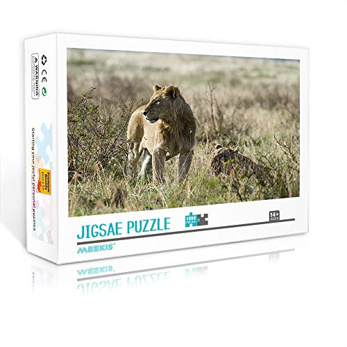1000 Teile Mini-Puzzle für Erwachsene Lion Classic Puzzle Brain Teaser Puzzlespiel Geschenk (38x26cm Kartonpuzzle) Puzzles für Erwachsene und Kinder