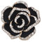 Broche Broche, Fleurs de camélia émail Broche Strass Cristal Broches Broche Femme Vetement, Broche Femme Vetement, Les Femmes Fleurs Broche,Pins Decollete Femme pour Femmes et Filles vêtements(Noir)