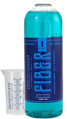 detailmate Mikrofaser Bundle - Wizard of Gloss Fiber Refresh Vollwaschmittel 1000 ml Messbecher 50 ml