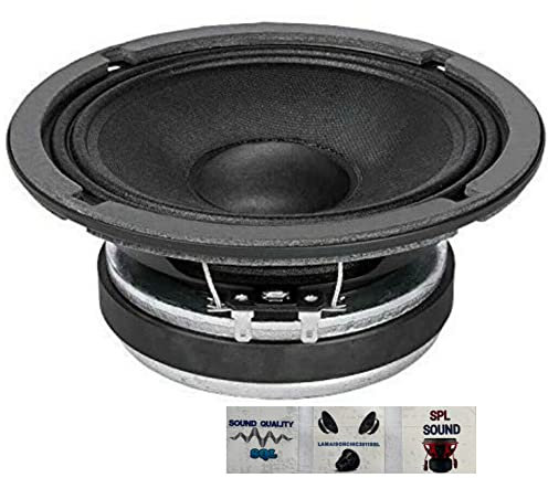 1 WOOFER FAITAL PRO 6FE200 6 FE 200 Lautsprecher 16,5 cm 165 mm 6,5 Durchmesser 130 watt rms und 260 watt max Impedanz 8 Ohm für zuhause empfindlichkeit 95 db, 1 stück + 3 kostenlose Aufkleber
