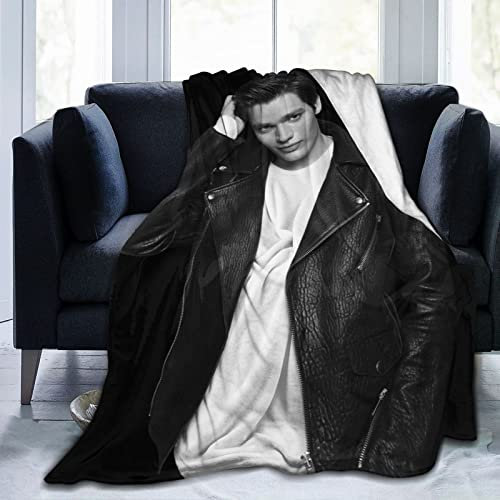 LOUJIN Decke Dominic Actor Sherwood Superweiches Flanell-Fleece, leichte Überwurfdecke, Klimaanlage, Decke, Couch, Sofa, Schlafzimmer, 125 cm x 100 cm