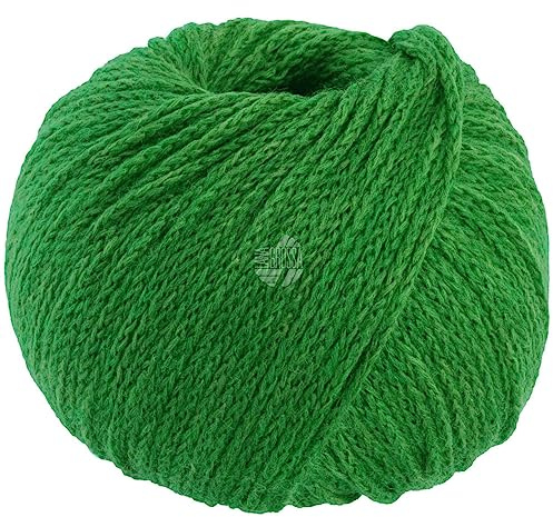 LANA GROSSA Cool Merino | Leichtes Kettengarn aus klassischer Merinowolle | Handstrickgarn aus 90% Schurwolle (Merino) & 10% Polyamid | 50g Wolle zum Stricken & Häkeln | 150m Garn FB 29