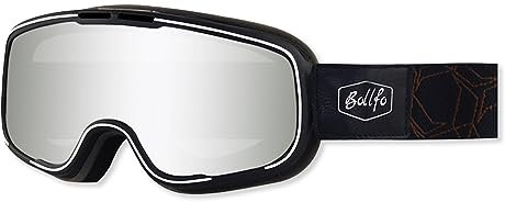 OLYSPM Motocross Brille Motorradbrille Retro mit Doppelter Schaumstoffauskleidung,Verstellbarem Gummiband,Motorrad Brillen mit Wasserdicht,Winddicht,Staubdicht,Anti-Beschlag,UV-Schutz