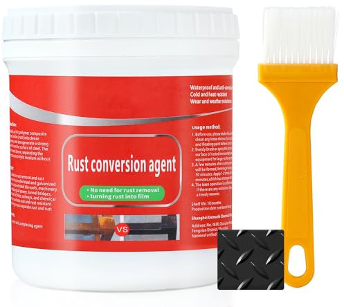 TPTAL - Water-based metal paint, rust removal converter, metal paint, rust remover converter for metal, anti-rust paint chassis, universal converter