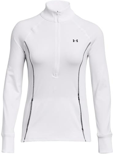 Under Armour Train Cold Weather 1/2 Zip Longsleeve Damen weiß/schwarz, XL