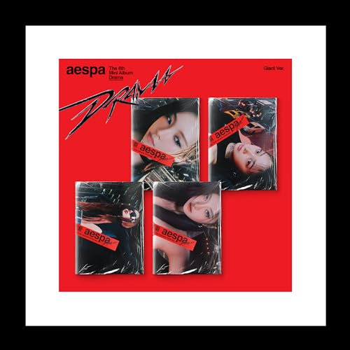 aespa Drama 4th Mini Album CD+Photocard+Tracking Sealed (Giant KARINA Version)