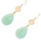 yuwqqoajv Trendige hypoallergene Sterlingsilber Ohrringe für vielfältige Anwendungen. Vintage grüne Jade Ohrringe in Wassertropfenform