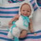 MYREBABY Reborn-Babypuppe, 17,8 cm, Silikonpuppe, Jungen, Lvin Mini-Puppe, realistische Neugeborenenen-Babypuppe, Silikon, Ganzkörper-Stressabbau