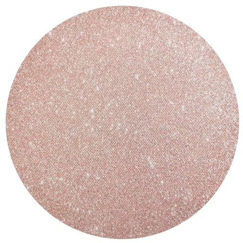 Rose Gold Glitter Place Mats, Placemats for Kitchen Table Washable, Heat Resistant Round Placemats, Dinner Placemats Round